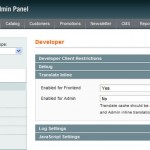 Magento: How to Turn On Template Path Hints and Inline Translation